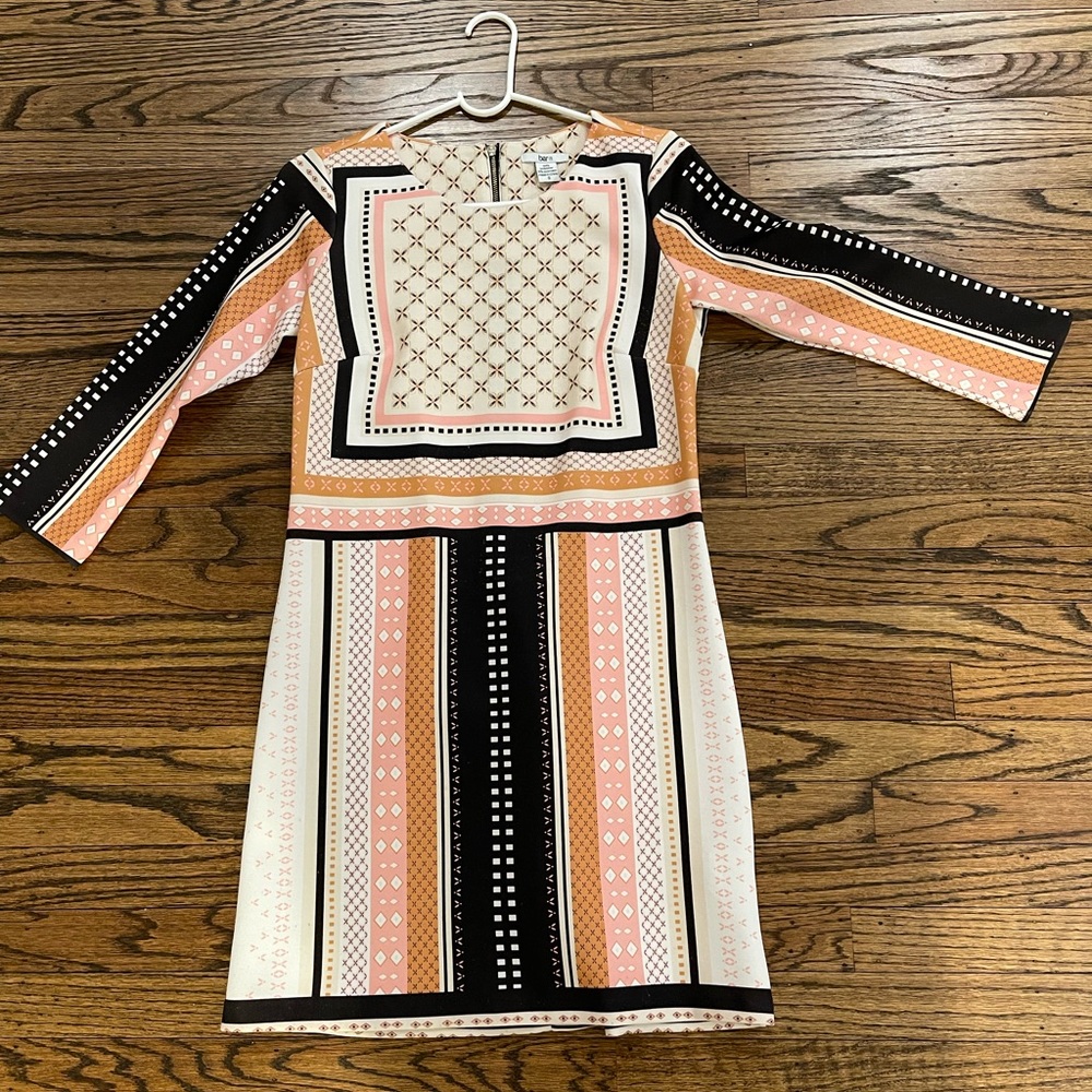 Multi color printed dress stretchy material!